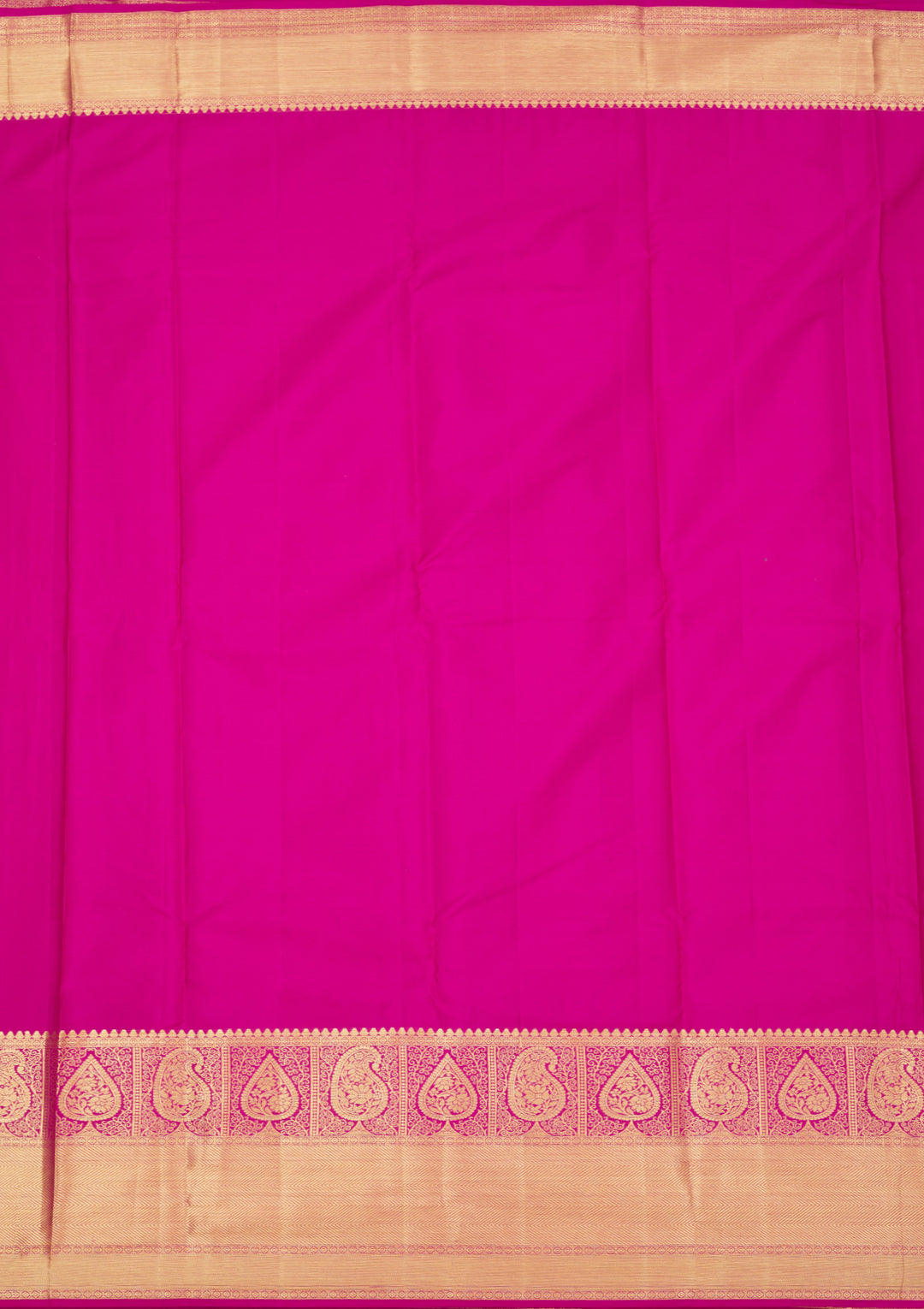 Rani Pink Zariwork Pure Silk Saree