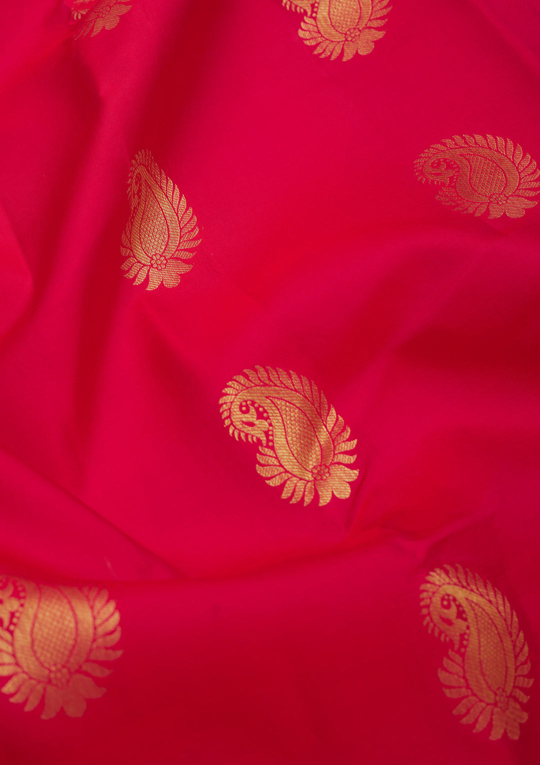 Rani Pink Zariwork Pure Silk Saree