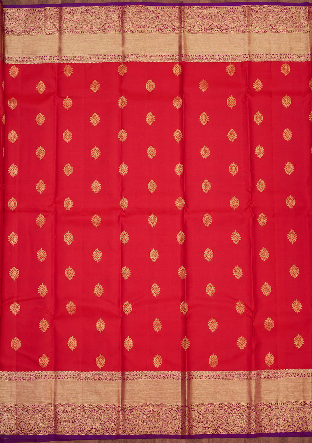 Rani Pink Zariwork Pure Silk Saree