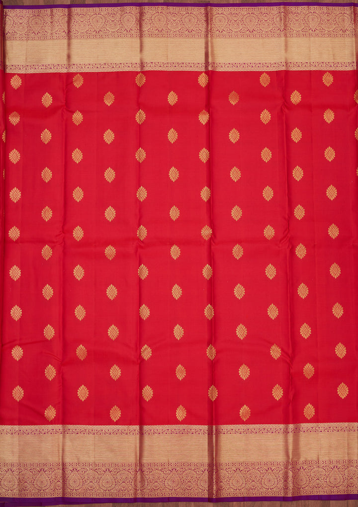 Rani Pink Zariwork Pure Silk Saree