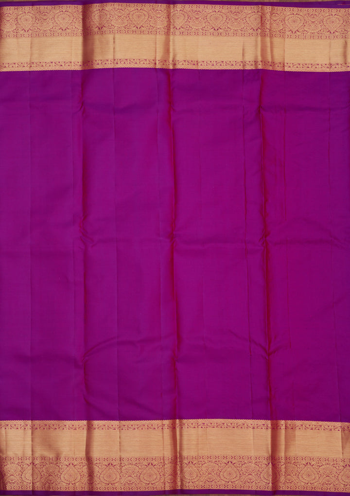 Rani Pink Zariwork Pure Silk Saree