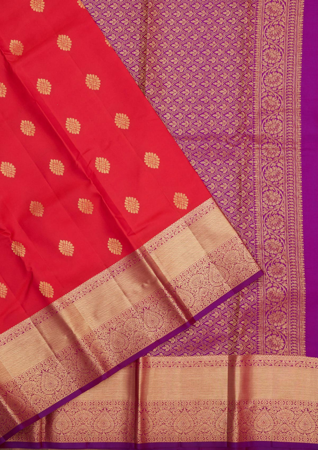 Rani Pink Zariwork Pure Silk Saree