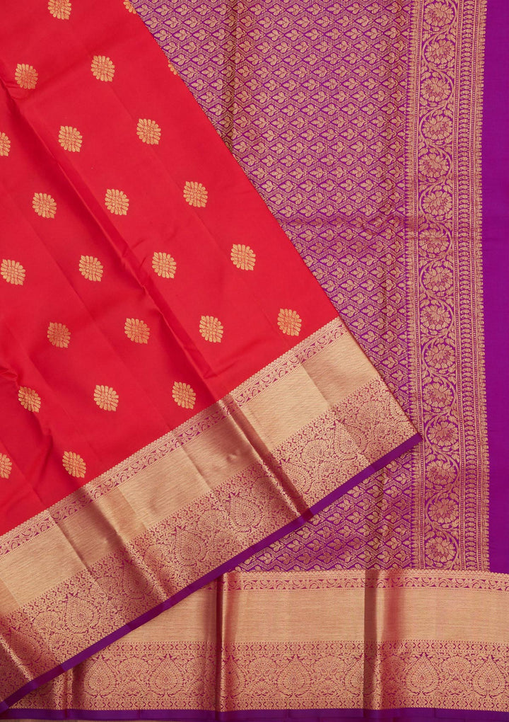 Rani Pink Zariwork Pure Silk Saree