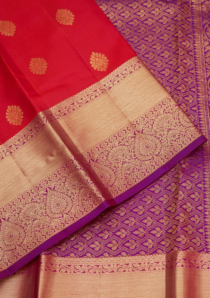 Rani Pink Zariwork Pure Silk Saree