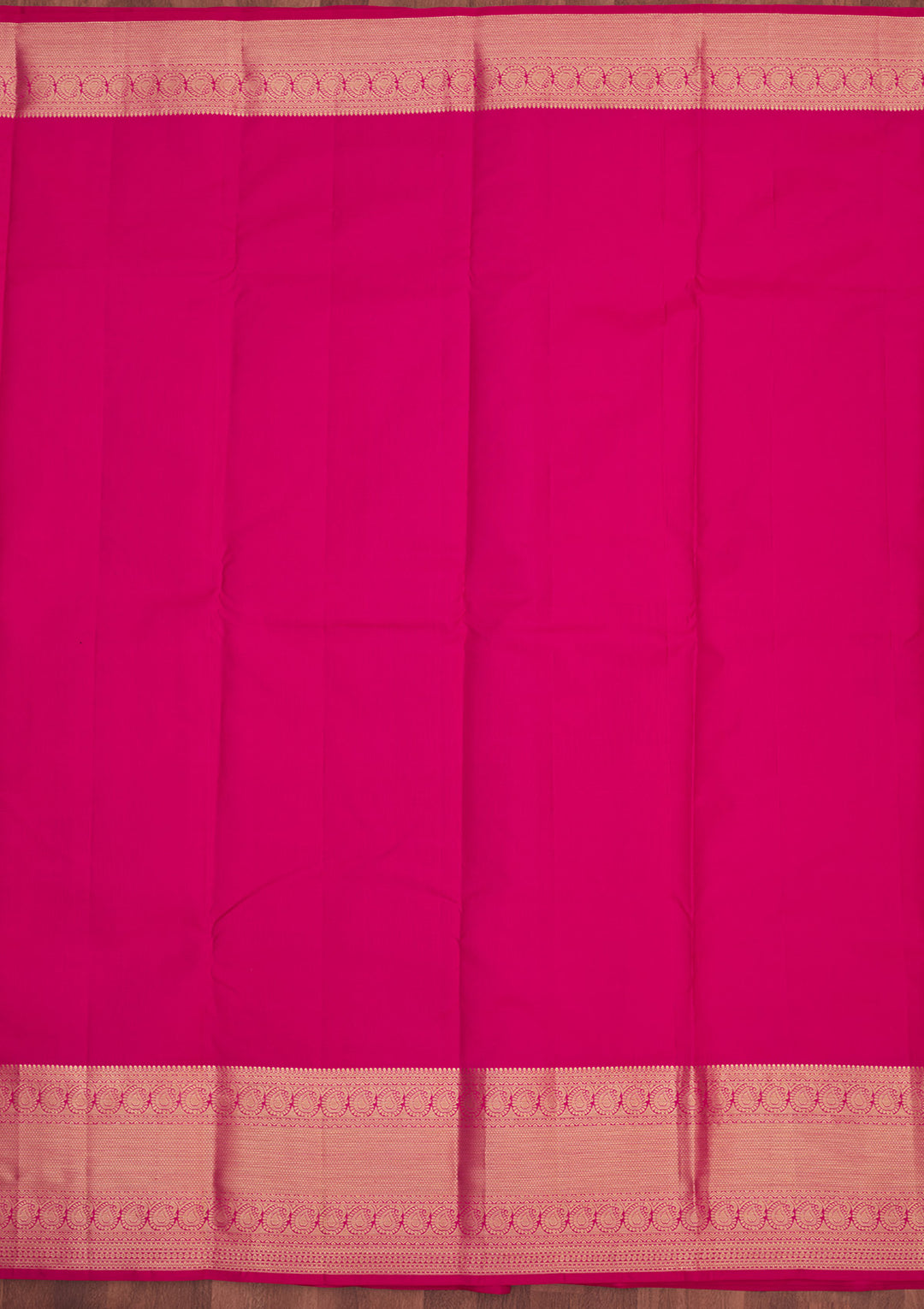 Rani Pink Zariwork Pure Silk Saree