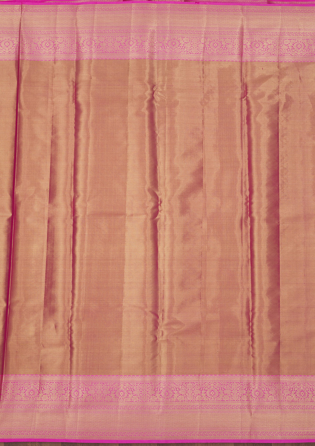 Rani Pink Zariwork Pure Silk Saree