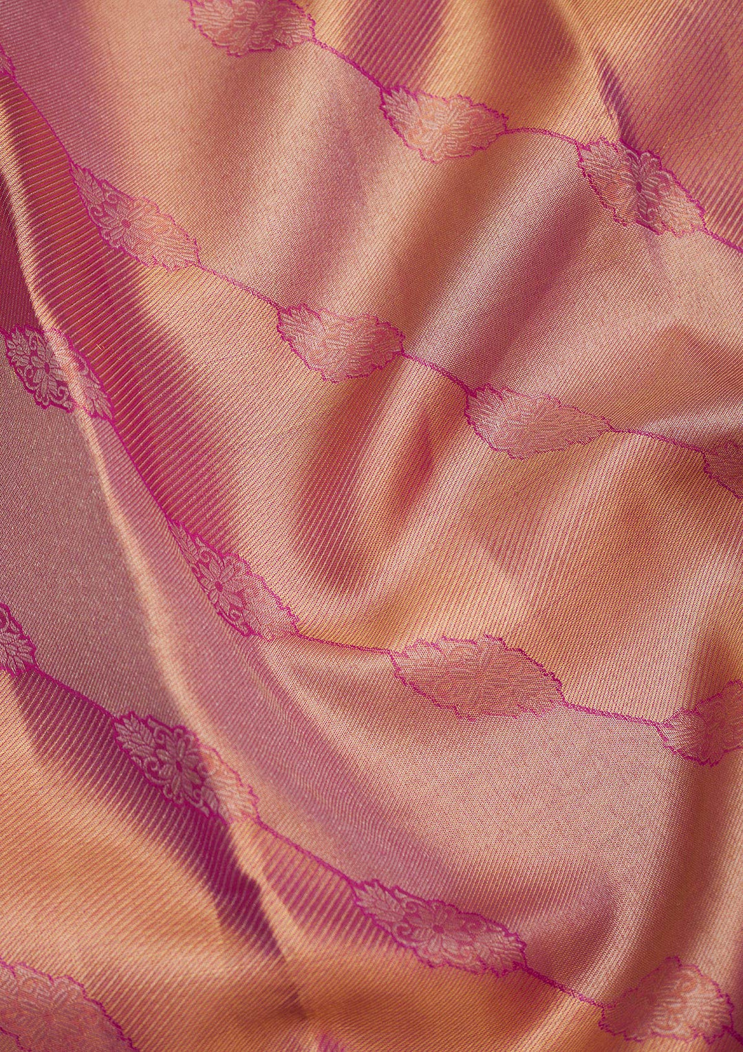 Rani Pink Zariwork Pure Silk Saree