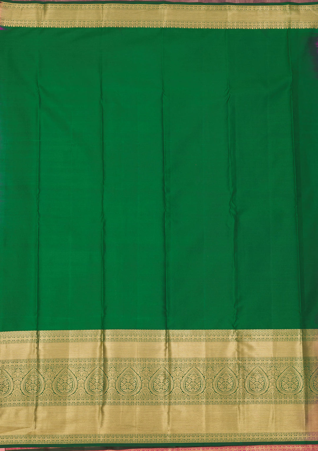 Rani Pink Zariwork Pure Silk Saree