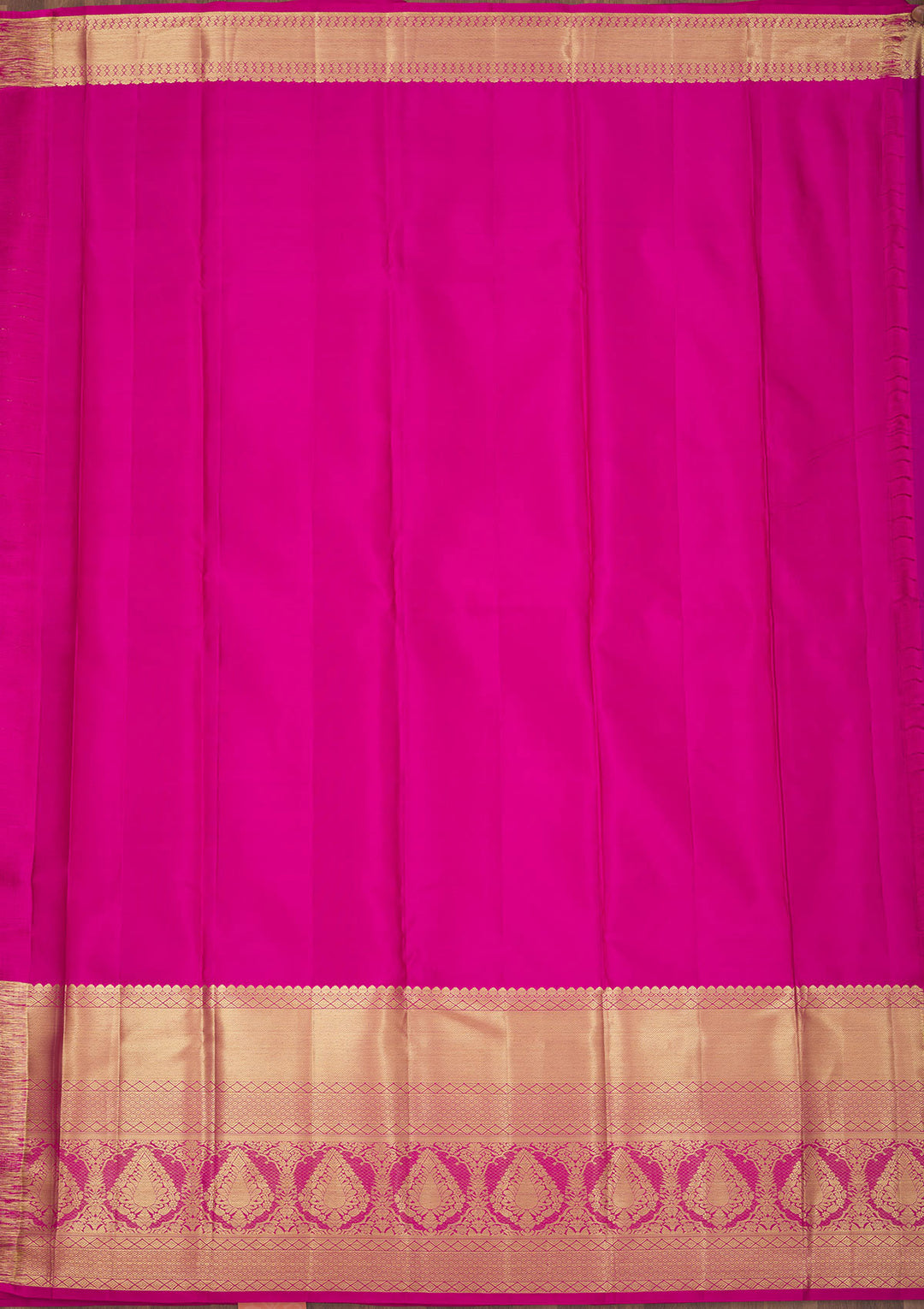 Rani Pink Zariwork Pure Silk Saree