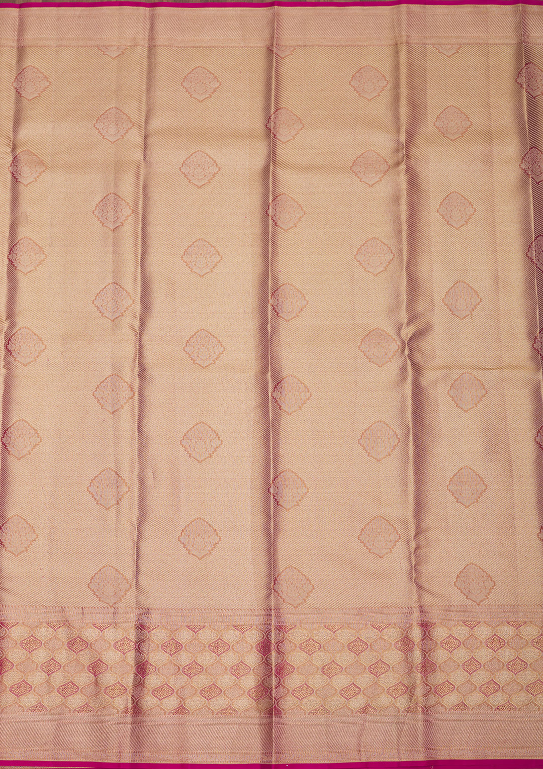 Rani Pink Zariwork Pure Silk Saree