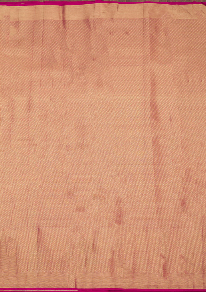 Rani Pink Zariwork Pure Silk Saree
