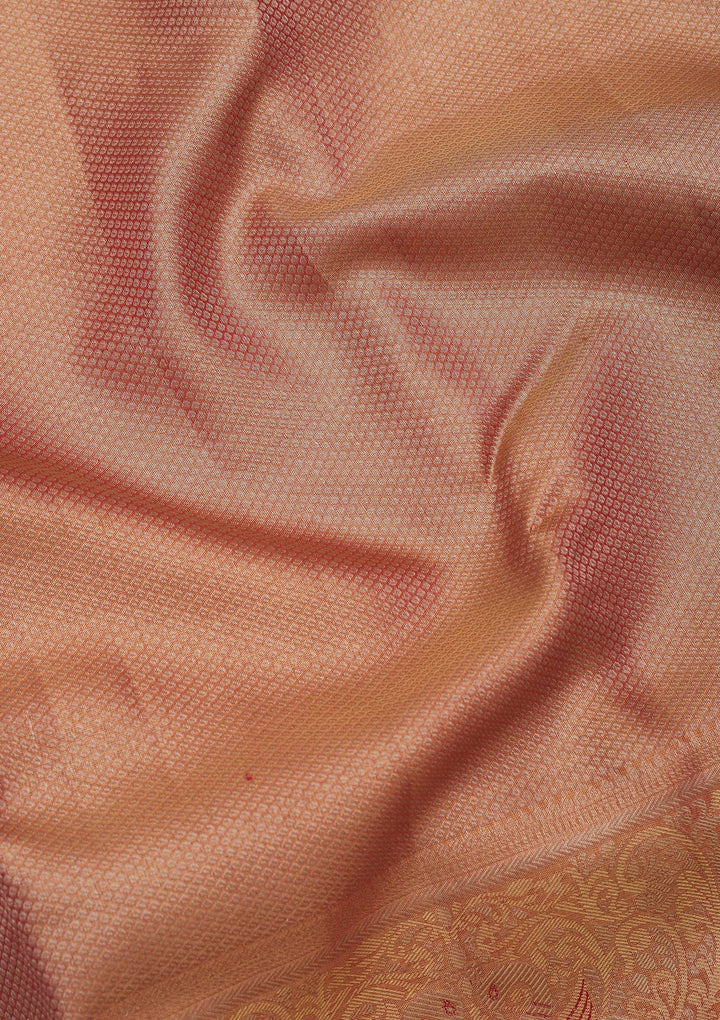 Rani Pink Zariwork Pure Silk Saree