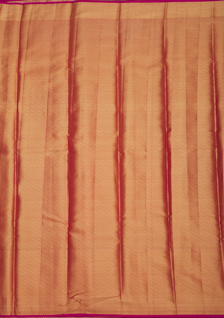 Rani Pink Zariwork Pure Silk Saree