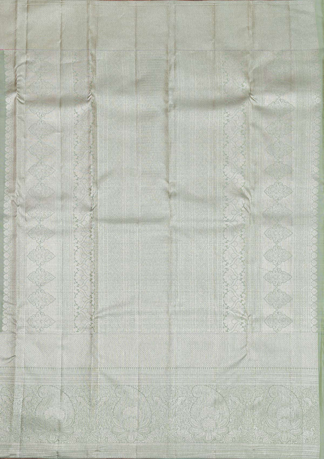 Rani Pink Silver Zariwork Kanjivaram Pure Silk Saree