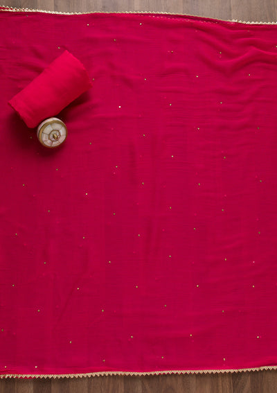 Rani Pink Stonework Bandini Unstitched Salwar Suit