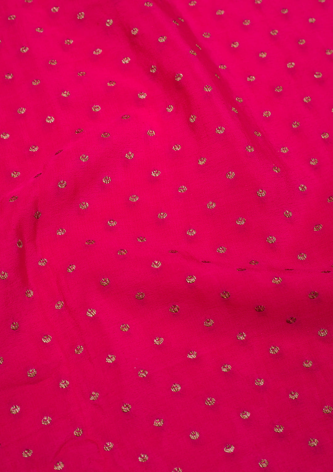 Rani Pink Zariwork Banarasi Silk Saree