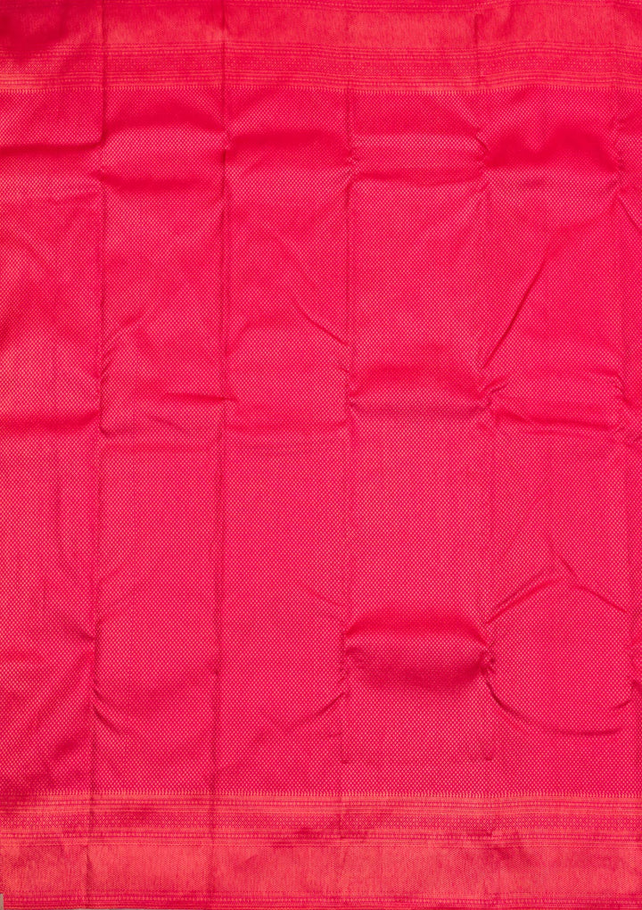 Rani Pink Zariwork Pure Silk Saree