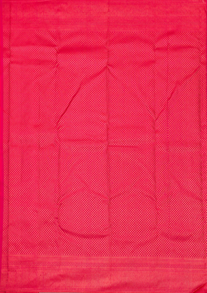 Rani Pink Zariwork Pure Silk Saree