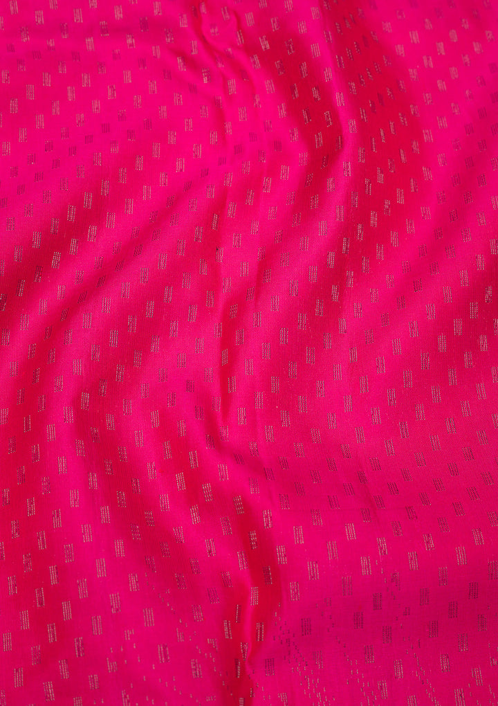 Rani Pink Zariwork Pure Silk Saree