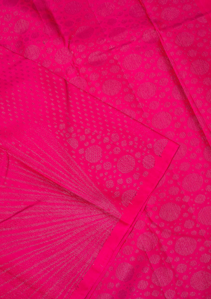 Rani Pink Zariwork Pure Silk Saree