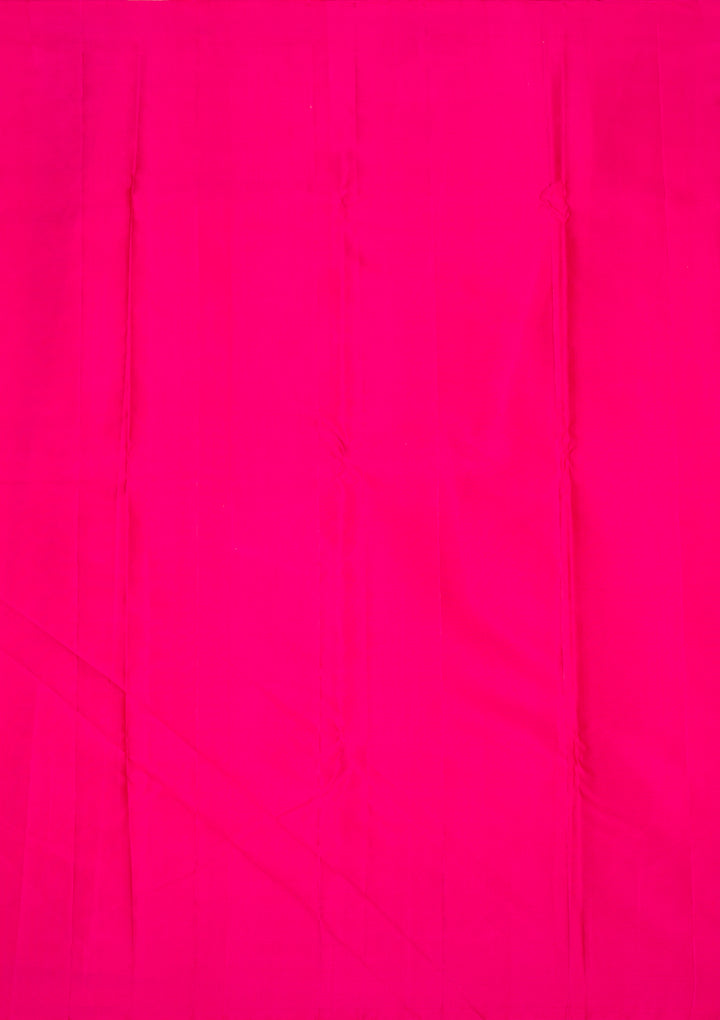 Rani Pink Zariwork Pure Silk Saree
