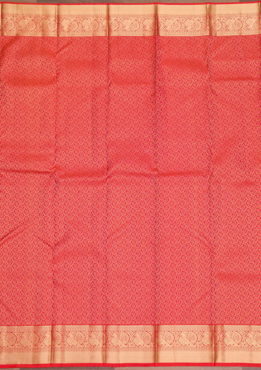Rani Pink Zariwork Pure Silk Saree-Koskii