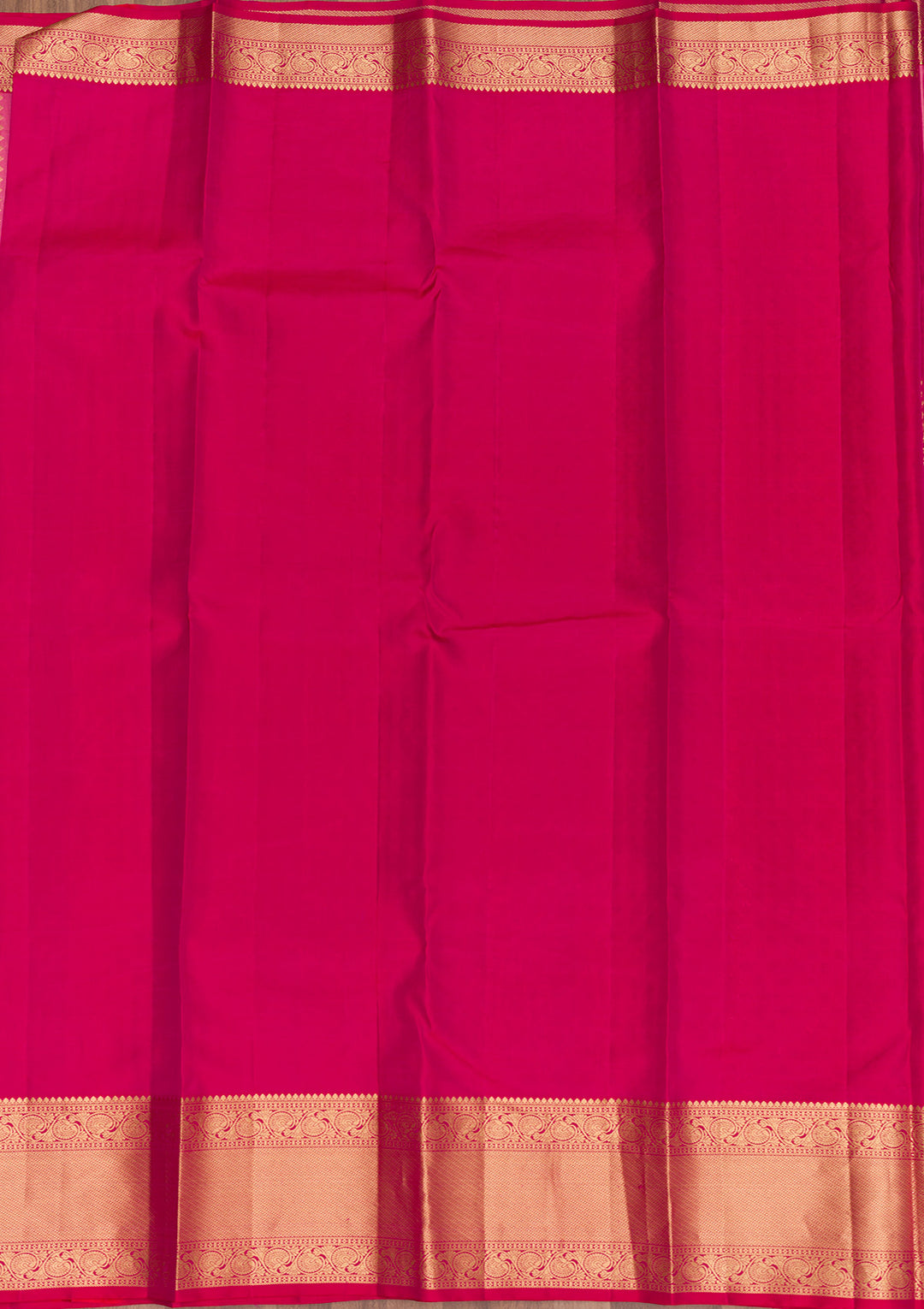 Rani Pink Zariwork Pure Silk Saree