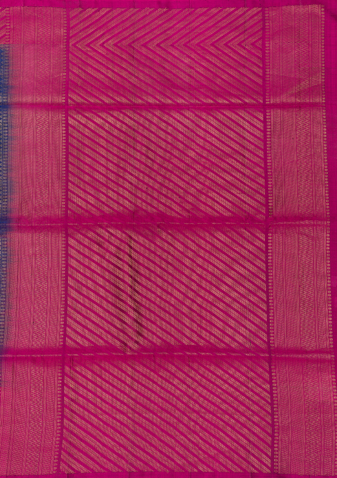 Rani Pink Zariwork Pure Silk Saree