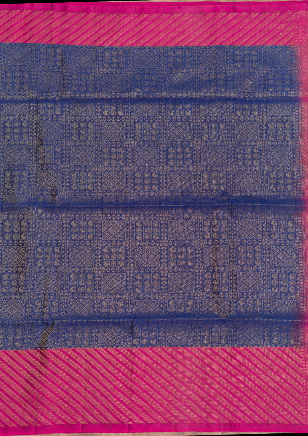 Rani Pink Zariwork Pure Silk Saree