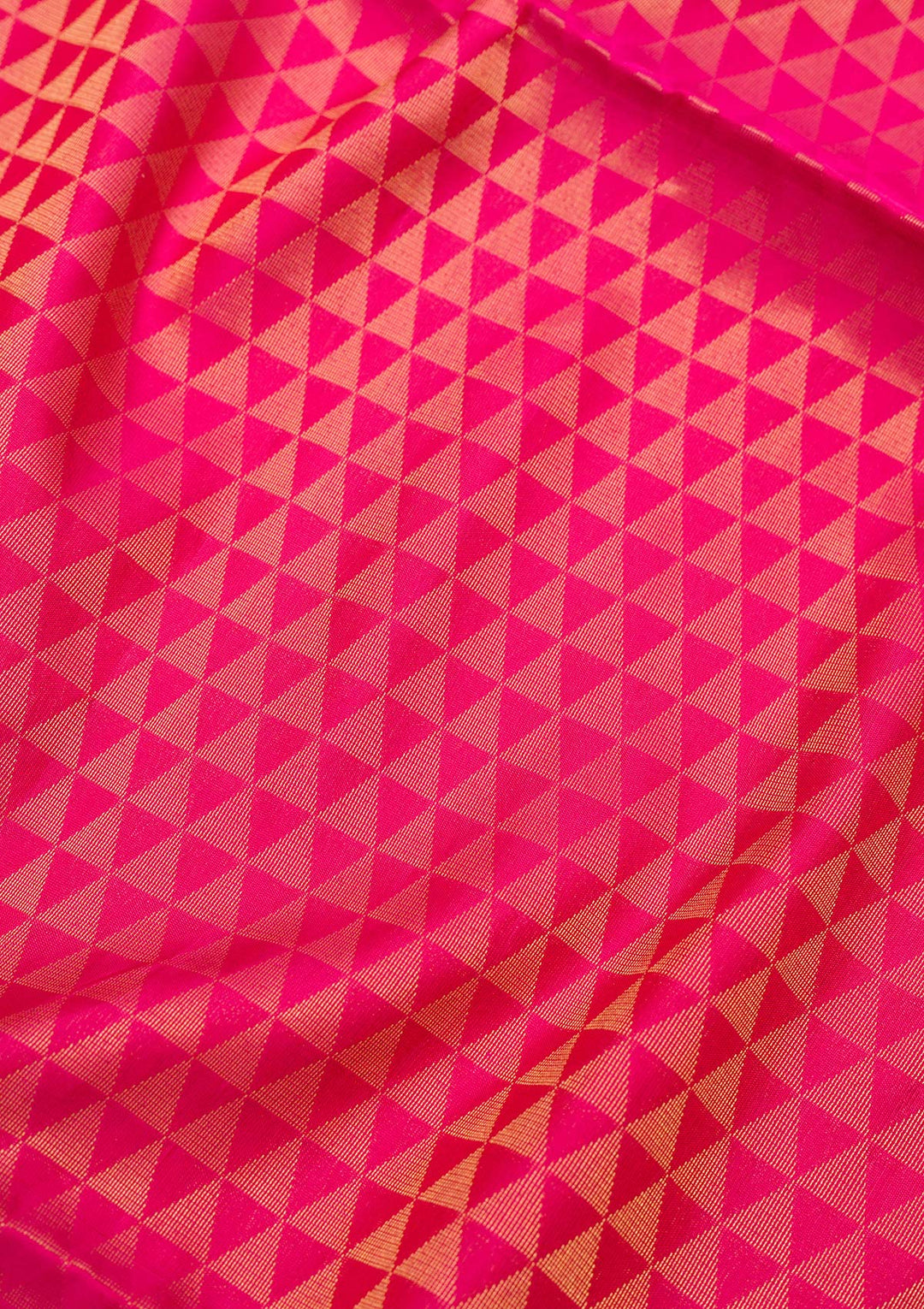Rani Pink Zariwork Pure Silk Saree