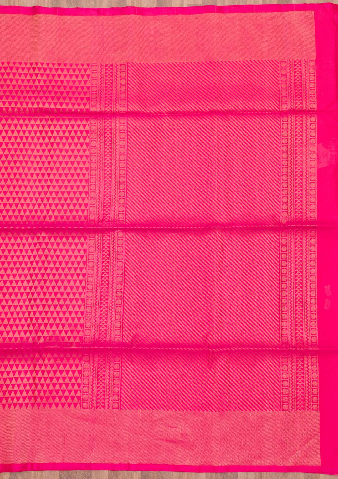 Rani Pink Zariwork Pure Silk Saree