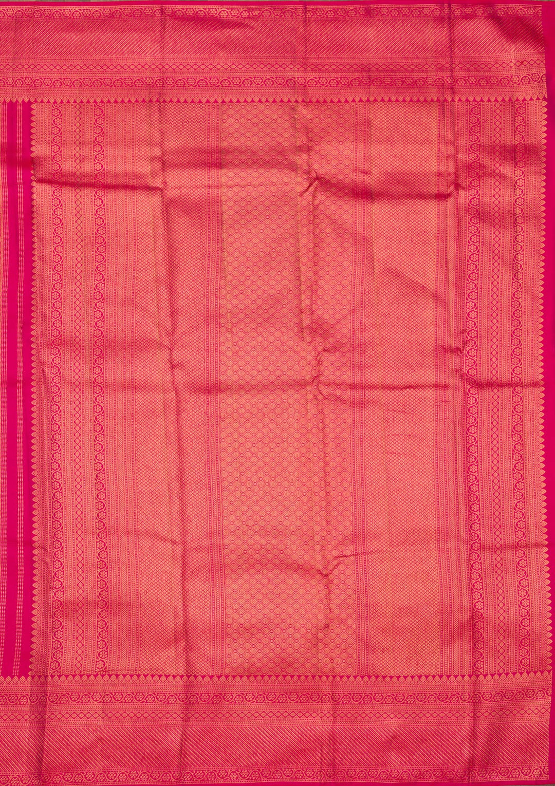 Rani Pink Zariwork Pure Silk Saree