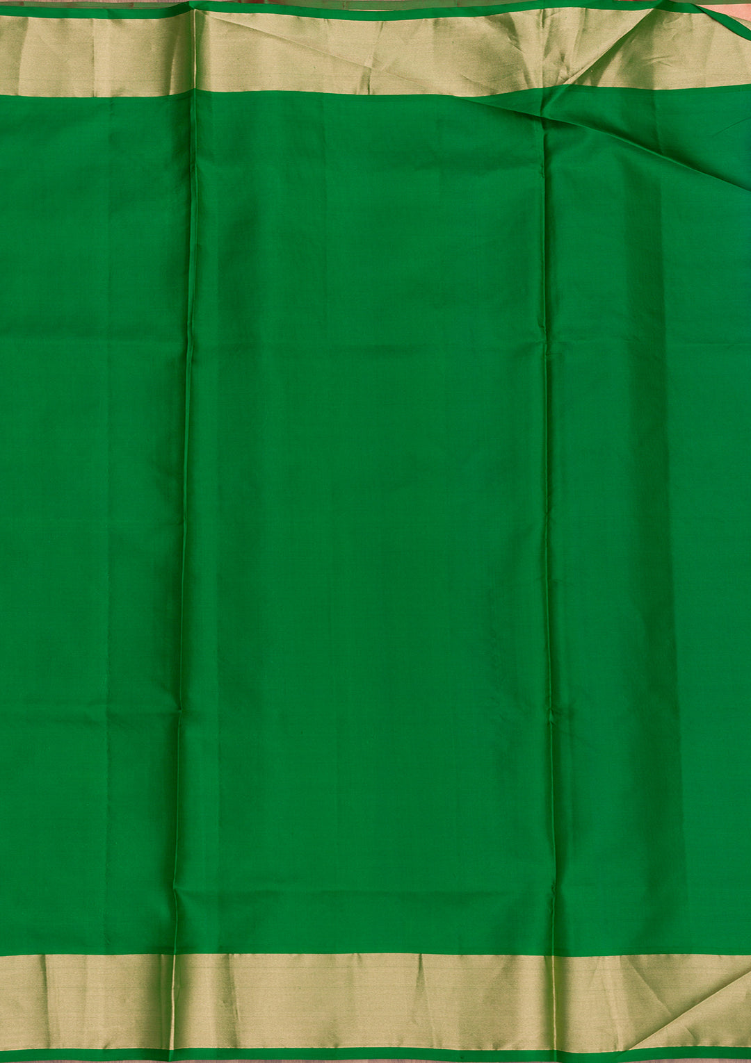Rani Pink Zariwork Pure Silk Saree