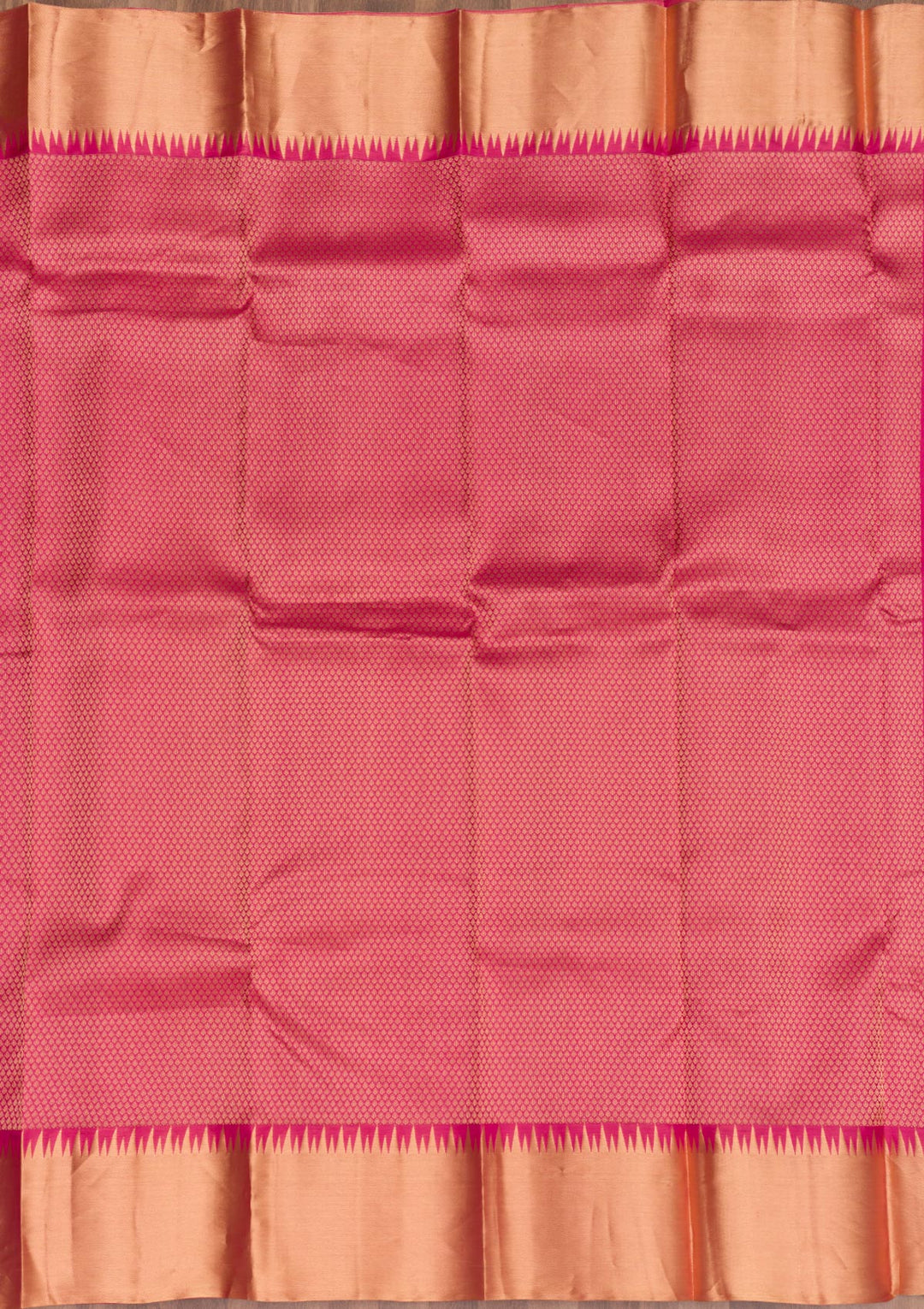 Rani Pink Zariwork Kanjivaram Pure Silk Saree