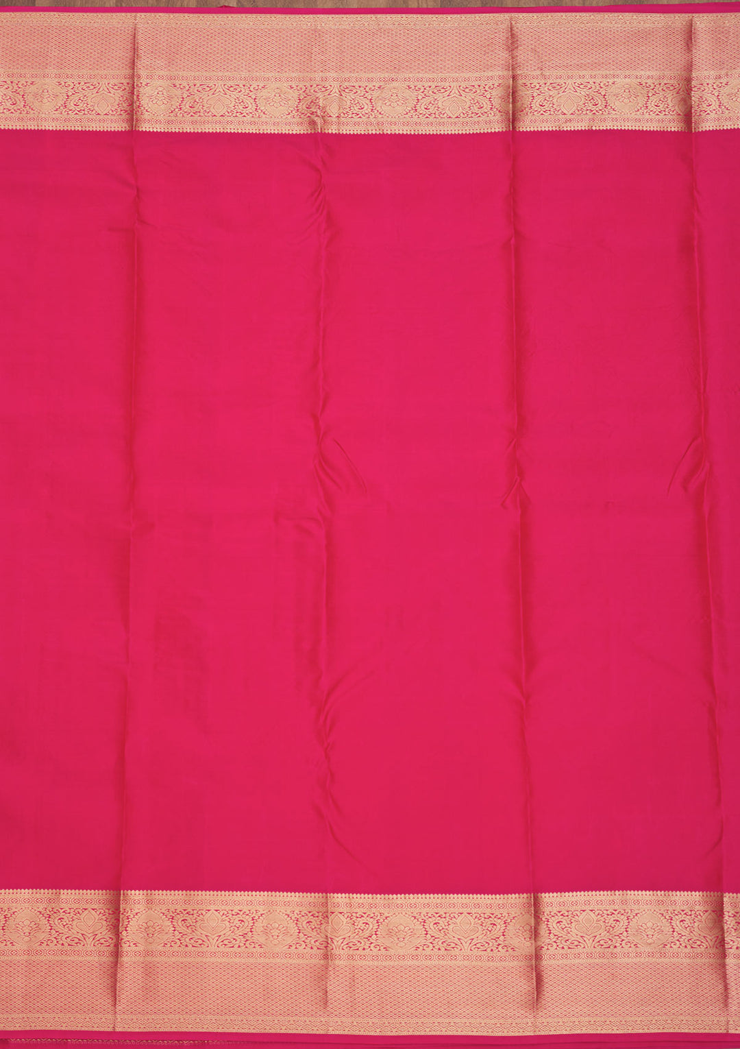 Rani Pink Zariwork Pure Silk Saree