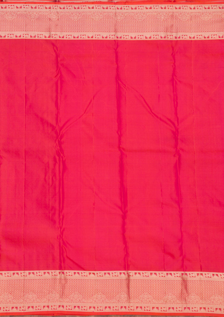 Rani Pink Zariwork Pure Silk Saree