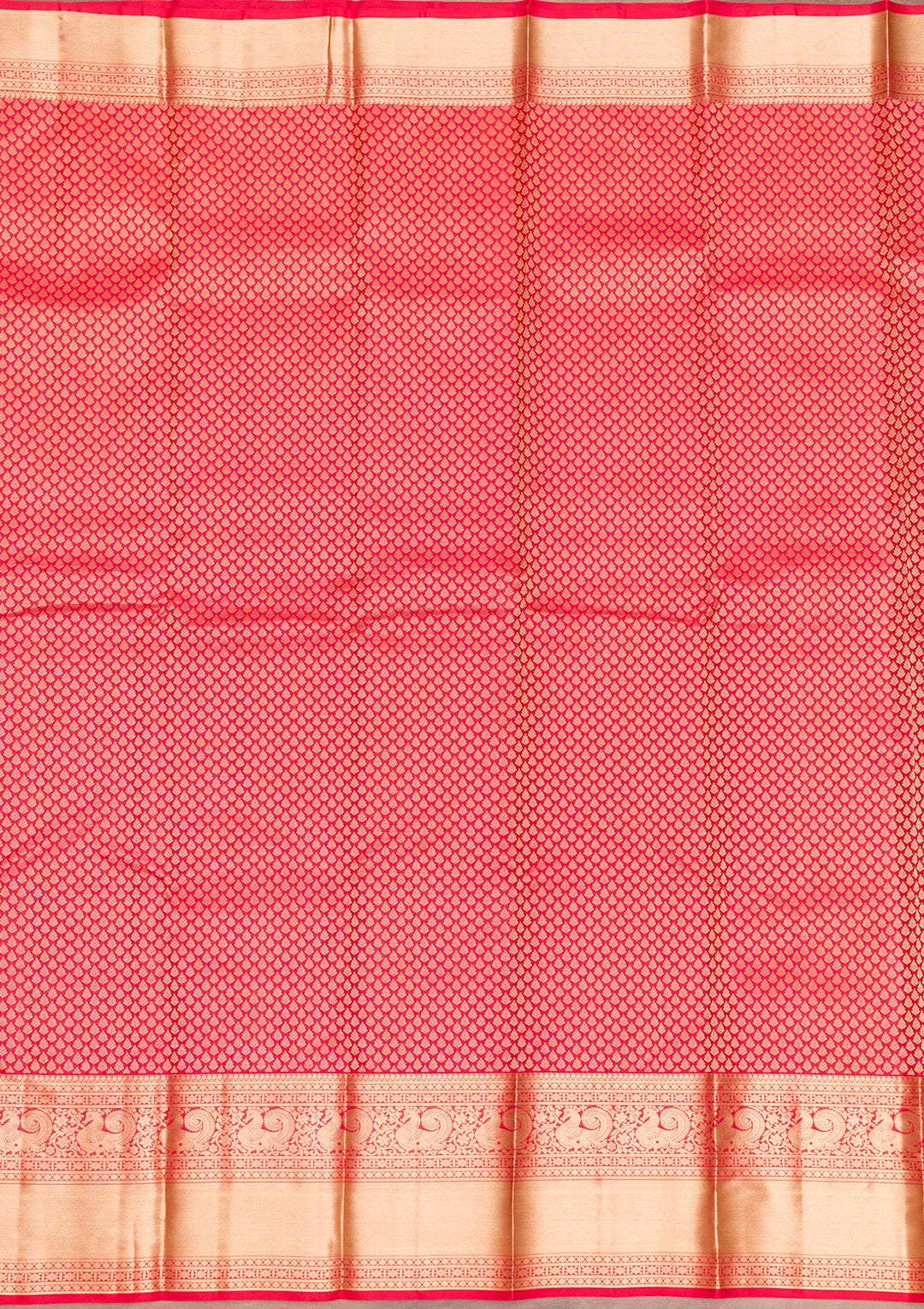 Rani Pink Zariwork Pure Silk Saree-Koskii