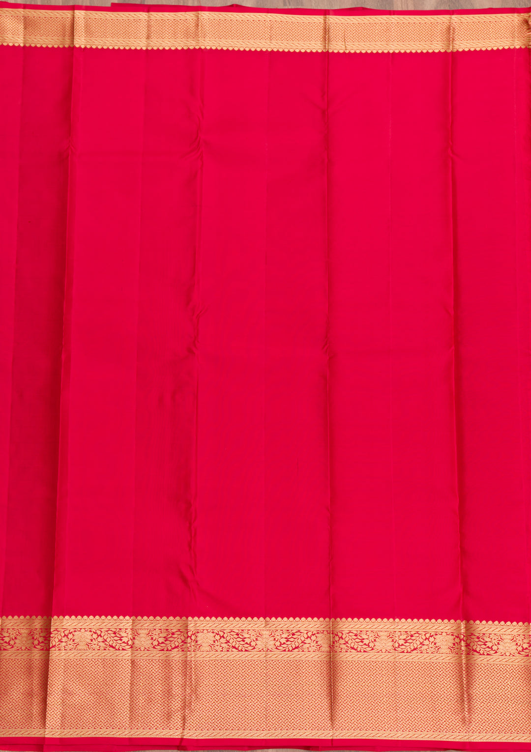 Rani Pink Zariwork Pure Silk Saree
