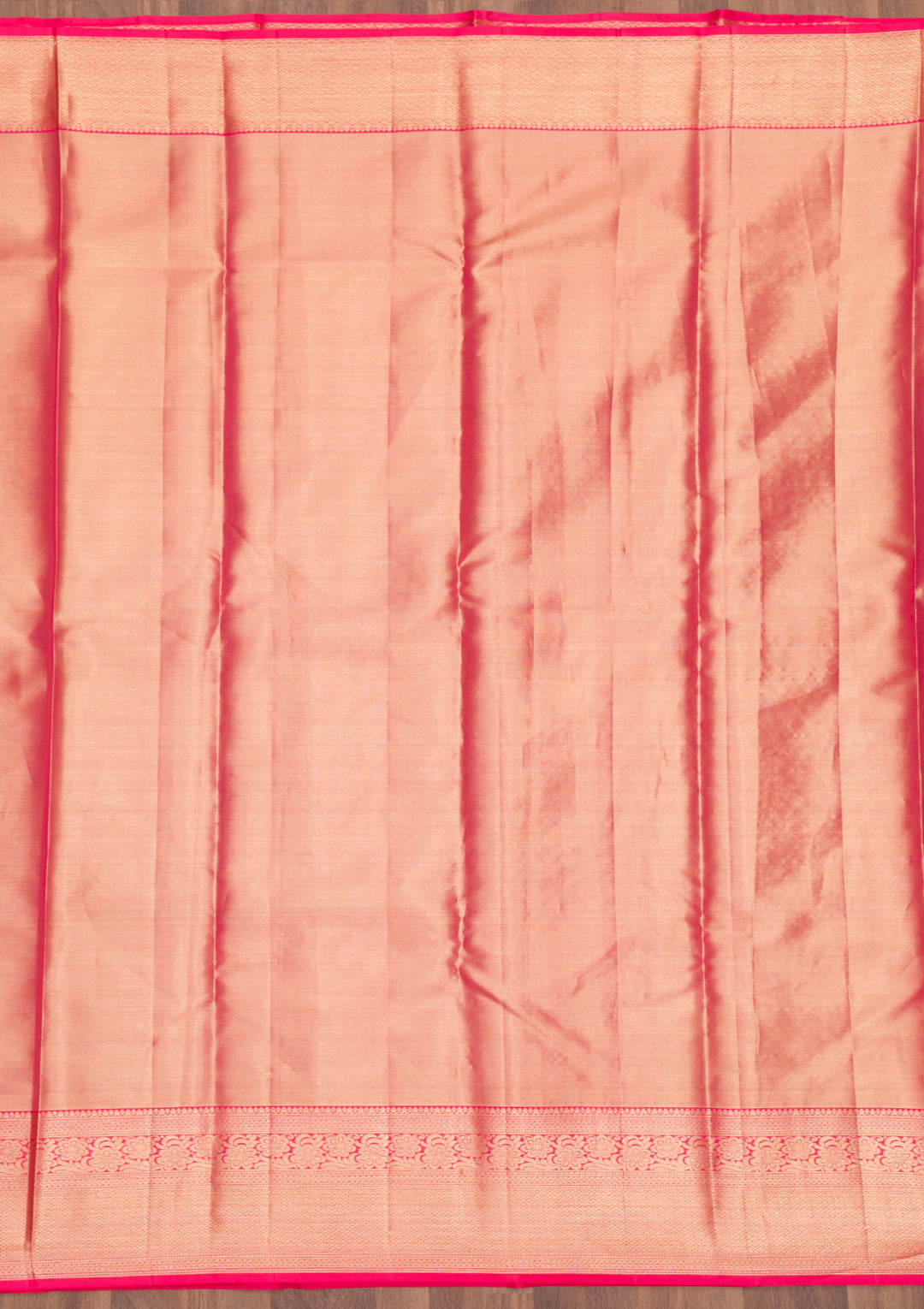 Rani Pink Zariwork Pure Silk Saree
