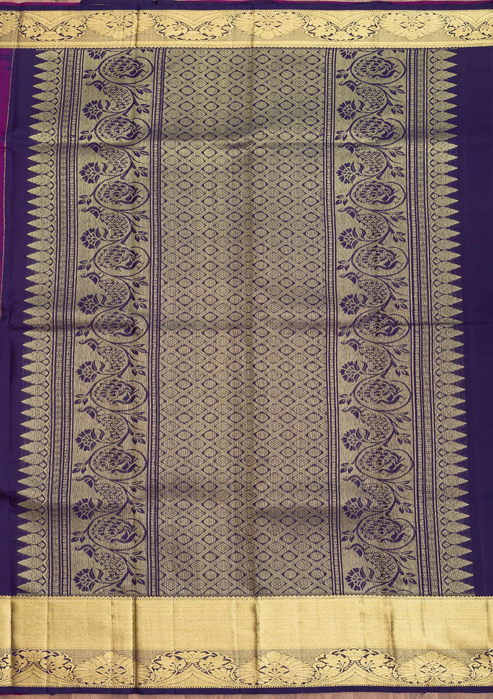 Rani Pink Zariwork Pure Silk Saree