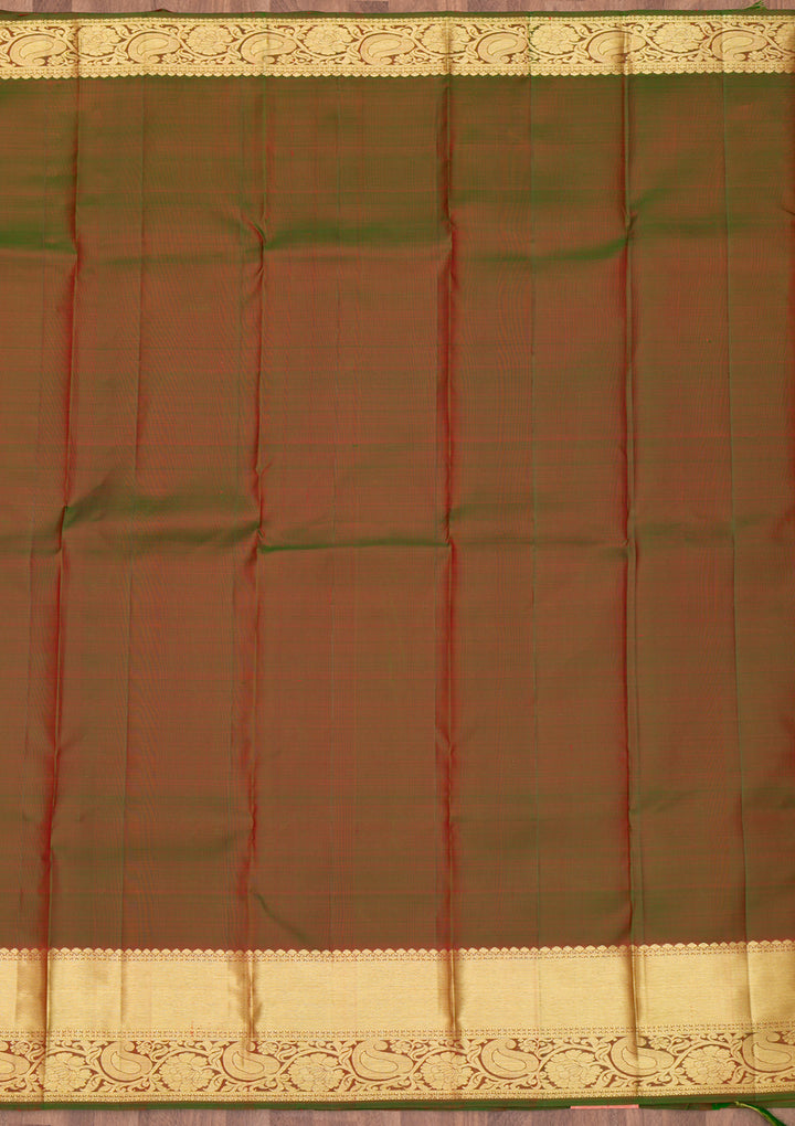 Rani Pink Zariwork Pure Silk Saree