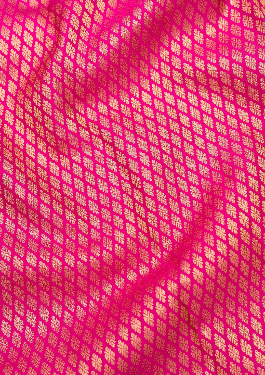Rani Pink Zariwork Pure Silk Saree