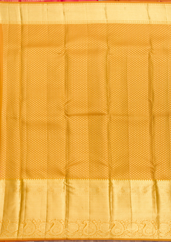 Rani Pink Zariwork Pure Silk Saree