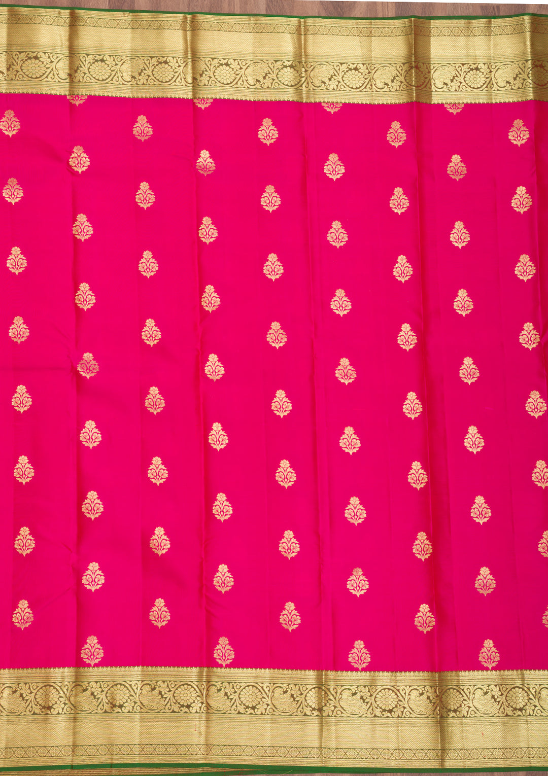 Rani Pink Zariwork Banarasi Pure Silk Saree