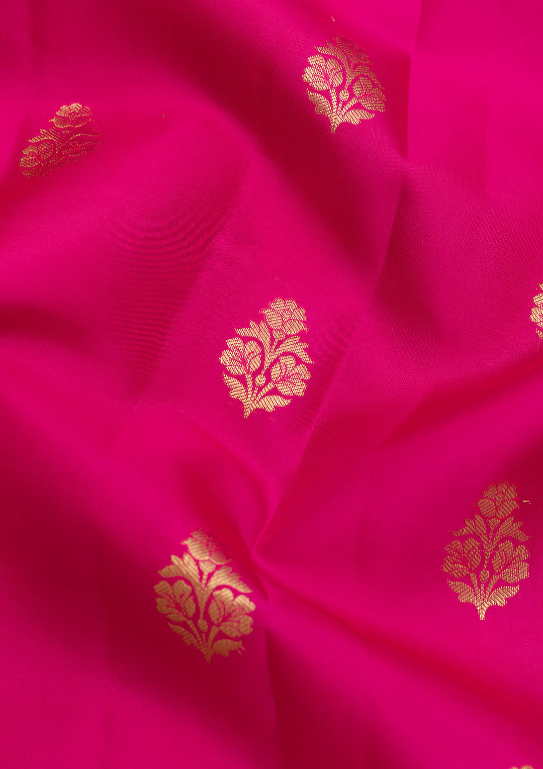 Rani Pink Zariwork Banarasi Pure Silk Saree