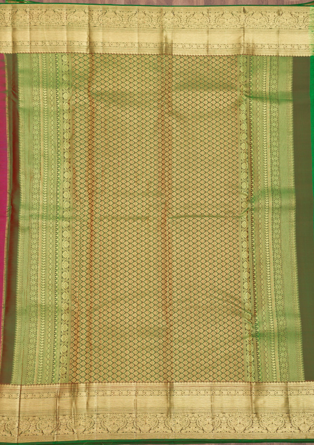 Rani Pink Zariwork Banarasi Pure Silk Saree