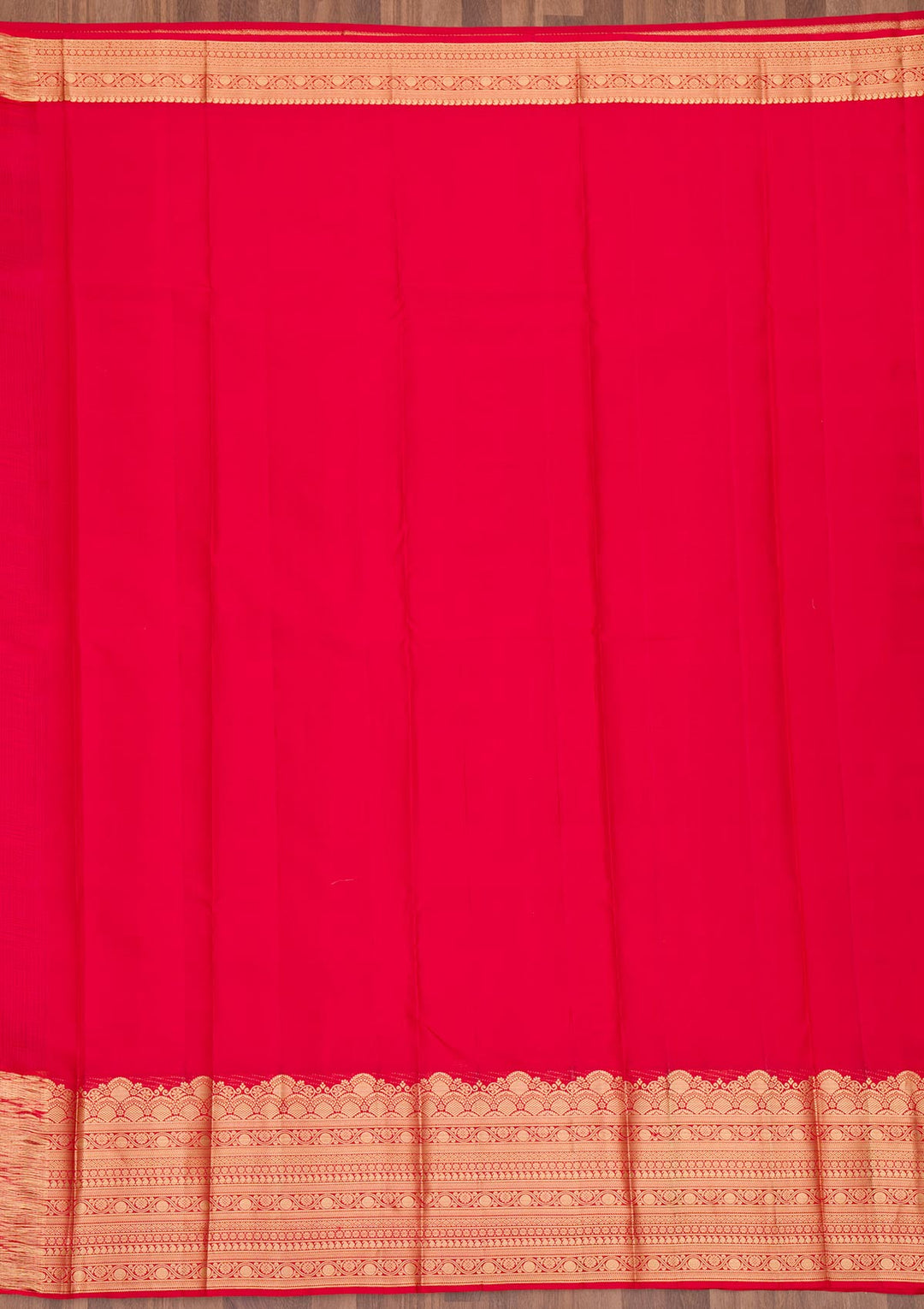 Rani Pink Zariwork Pure Silk Saree