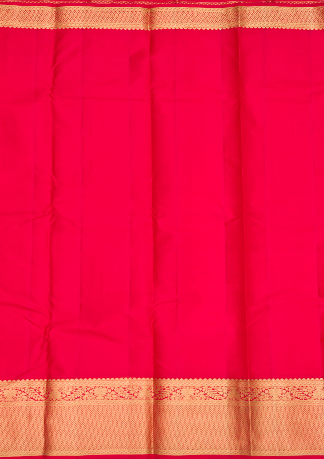 Rani Pink Zariwork Pure Silk Saree