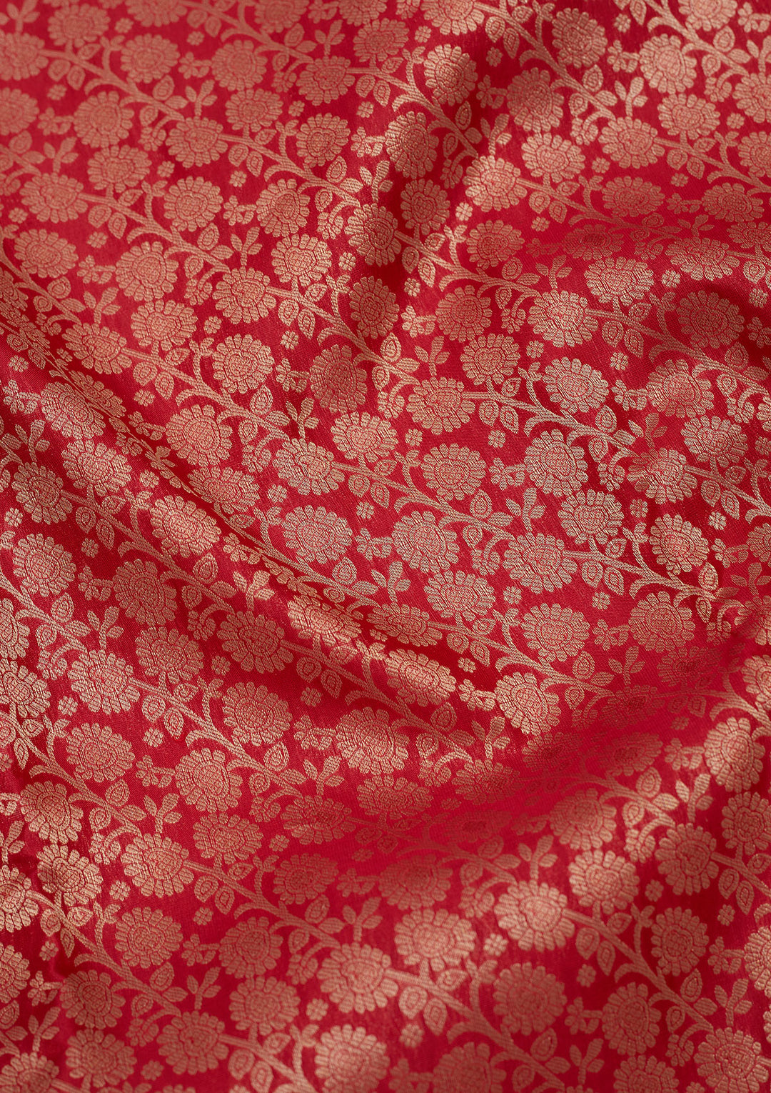 Rani Pink Zariwork Pure Silk Saree