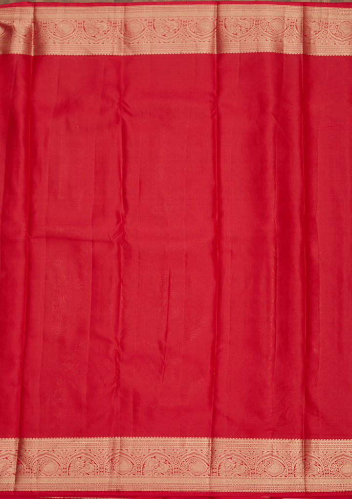 Rani Pink Zariwork Pure Silk Saree